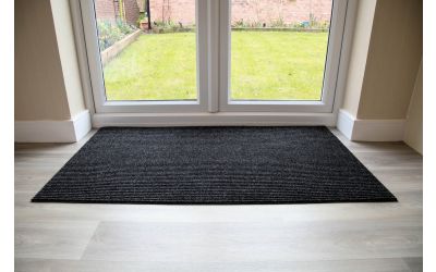 11mm Adem Rib Matting Anthracite & Brown Standard Sizes�